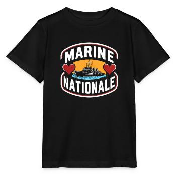 Marine Nationale - T-shirt bio MINI CREATOR Stanley/Stella Enfant - noir - Devant - Mikhail (115cm)