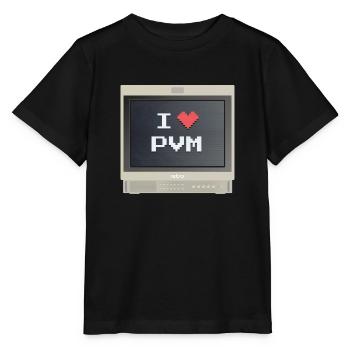 PVM Lover - Ich liebe mein PVM - Stanley/Stella Kinder T-Shirt MINI CREATOR  - Schwarz - Vorne - Mikhail (115cm)