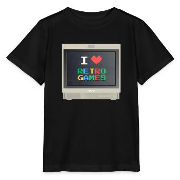PVM Lover - Retrogames (Beige) - Stanley/Stella Kinder T-Shirt MINI CREATOR  - Schwarz - Vorne - Mikhail (115cm)