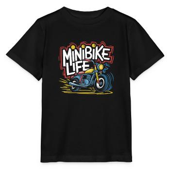 Passion for minibikes - Stanley/Stella MINI CREATOR Kids’ T-Shirt - black - Front - Mikhail (115cm)