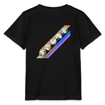 Retro Minimalist Polyhedral Dice Set Tabletop RPGP - Stanley/Stella MINI CREATOR Kids’ T-Shirt - black - Front - Mikhail (115cm)
