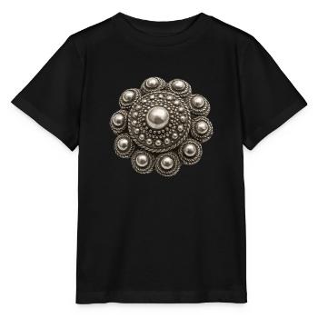 Zeeland-Knopf - Stanley/Stella Kinder T-Shirt MINI CREATOR  - Schwarz - Vorne - Mikhail (115cm)