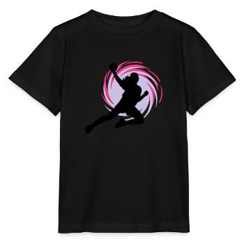 Eddy handball - T-shirt bio MINI CREATOR Stanley/Stella Enfant - noir - Devant - Mikhail (115cm)