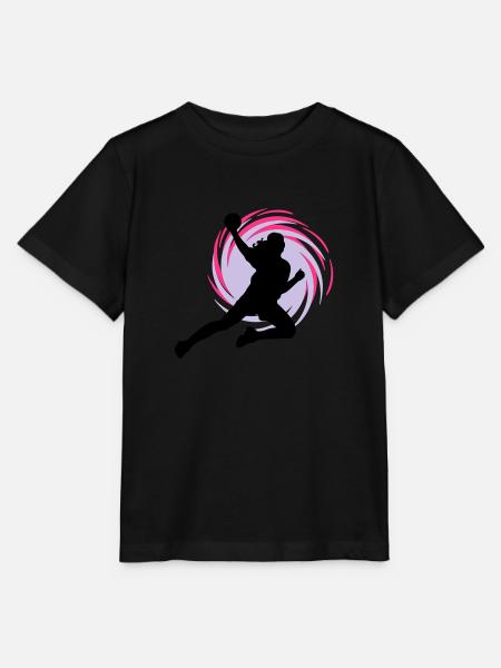 Wirbel Handballerin - Stanley/Stella Kinder T-Shirt MINI CREATOR - Schwarz