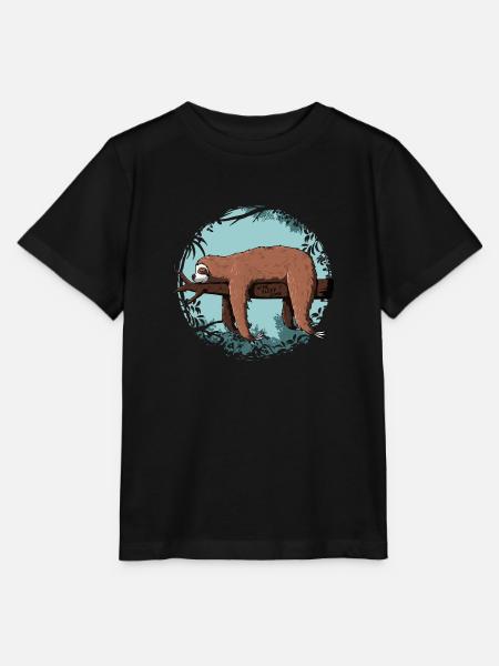 Paresseux - T-shirt bio MINI CREATOR Stanley/Stella Enfant - noir