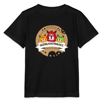 Mitglied der Krümelmonsterbande - Stanley/Stella Kinder T-Shirt MINI CREATOR  - Schwarz - Vorne - Mikhail (115cm)