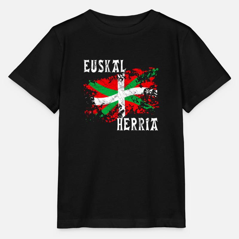 Pays Basque - Euskal Herria 20 - T-shirt bio MINI CREATOR Stanley/Stella Enfant - noir