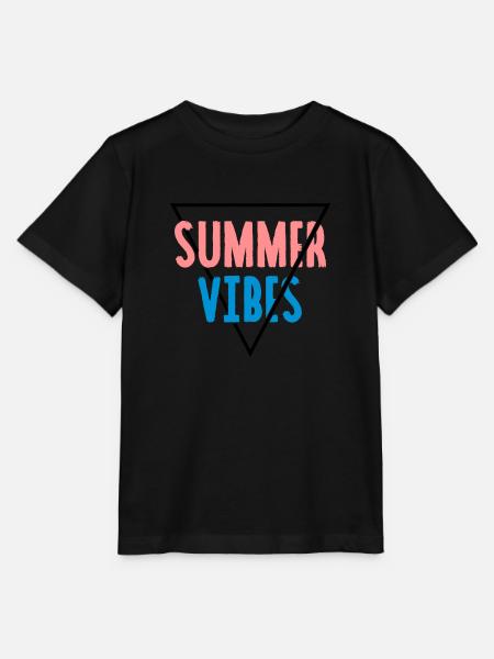 Summer Vibes - Triangle - Stanley/Stella Kinder T-Shirt MINI CREATOR - Schwarz