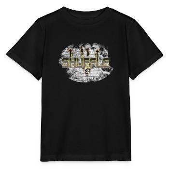 Shuffle Wall - Dance - Music - Dancer - DJ - Stanley/Stella Kinder T-Shirt MINI CREATOR  - Schwarz - Vorne - Mikhail (115cm)
