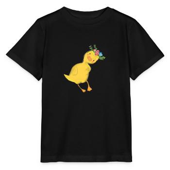 entchen - Stanley/Stella Kinder T-Shirt MINI CREATOR  - Schwarz - Vorne - Mikhail (115cm)