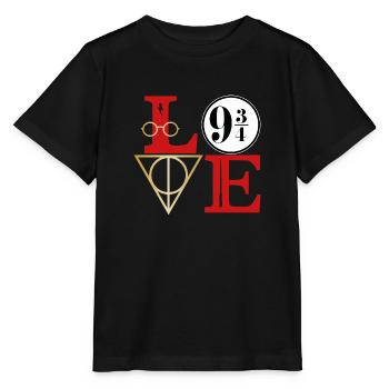 Love 9 3/4 - Stanley/Stella Kinder T-Shirt MINI CREATOR  - Schwarz - Vorne - Mikhail (115cm)