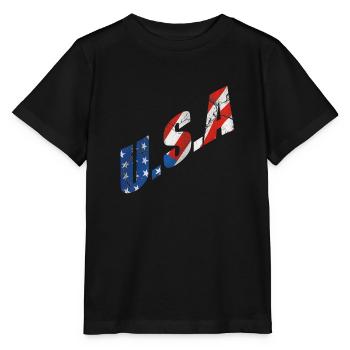 usa - Stanley/Stella Kinder T-Shirt MINI CREATOR  - Schwarz - Vorne - Mikhail (115cm)