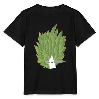 Leaf snail, leaf sheep, leaf sheep snail - Stanley/Stella MINI CREATOR Kids’ T-Shirt - black - Front - Mikhail (115cm)