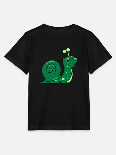 Schnecke lustig Kinder - Stanley/Stella Kinder T-Shirt MINI CREATOR - Schwarz
