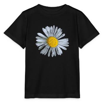 Flower Flower Daisy Flowers Design 01 - Stanley/Stella MINI CREATOR Kids’ T-Shirt - black - Front - Mikhail (115cm)