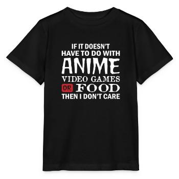 I Have To Do With Anime Video Games - Stanley/Stella Kinder T-Shirt MINI CREATOR  - Schwarz - Vorne - Mikhail (115cm)