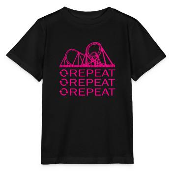 Rollercoaster Roller Coaster - Stanley/Stella MINI CREATOR Kids’ T-Shirt - black - Front - Mikhail (115cm)