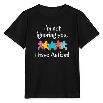 Ich habe Autismus - Stanley/Stella Kinder T-Shirt MINI CREATOR  - Schwarz - Vorne - Mikhail (115cm)