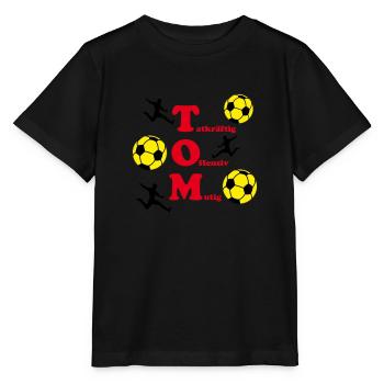 Tom - Stanley/Stella Kinder T-Shirt MINI CREATOR  - Schwarz - Vorne - Mikhail (115cm)