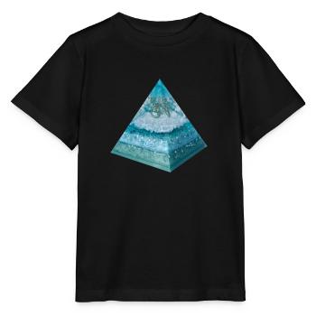 Le feu sacré de la pyramide du dragon - T-shirt bio MINI CREATOR Stanley/Stella Enfant - noir - Devant - Mikhail (115cm)