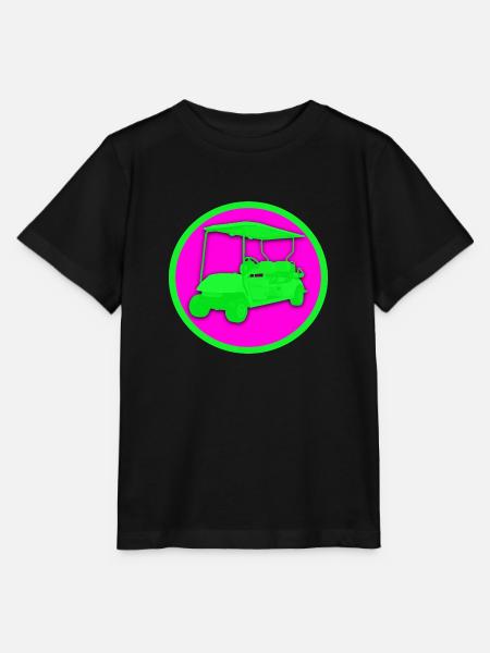Fancy Golfcar - Stanley/Stella Kinder T-Shirt MINI CREATOR  - Schwarz