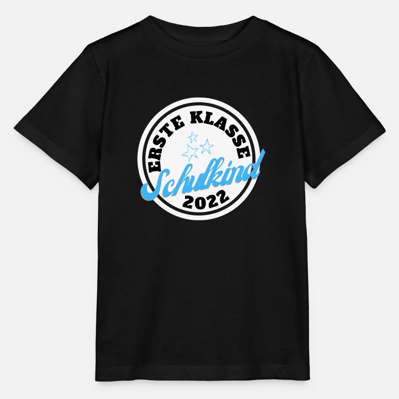 Erste Klasse Schulkind 2022 - Stanley/Stella Kinder T-Shirt MINI CREATOR  - Schwarz