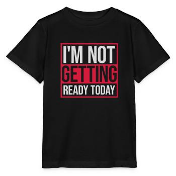 ne pas se préparer aujourd’hui - T-shirt bio MINI CREATOR Stanley/Stella Enfant - noir - Devant - Mikhail (115cm)