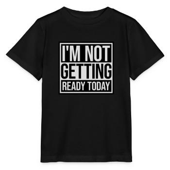 ne pas se préparer aujourd’hui - T-shirt bio MINI CREATOR Stanley/Stella Enfant - noir - Devant - Mikhail (115cm)