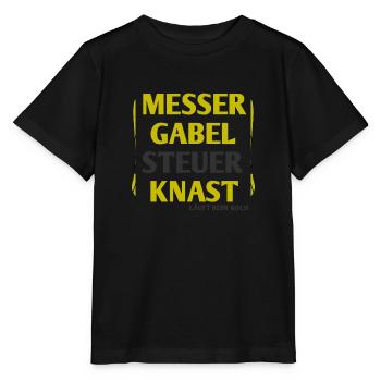 Koch - Küche - Stanley/Stella Kinder T-Shirt MINI CREATOR  - Schwarz - Vorne - Mikhail (115cm)