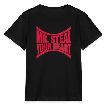 mr steal your heart - Stanley/Stella MINI CREATOR Kids’ T-Shirt - black - Front - Mikhail (115cm)