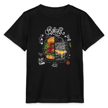 Best Burger Tafel - Rezept - Stanley/Stella Kinder T-Shirt MINI CREATOR  - Schwarz - Vorne - Mikhail (115cm)