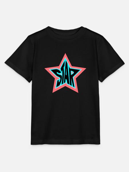 Star - Stanley/Stella Kinder T-Shirt MINI CREATOR - Schwarz