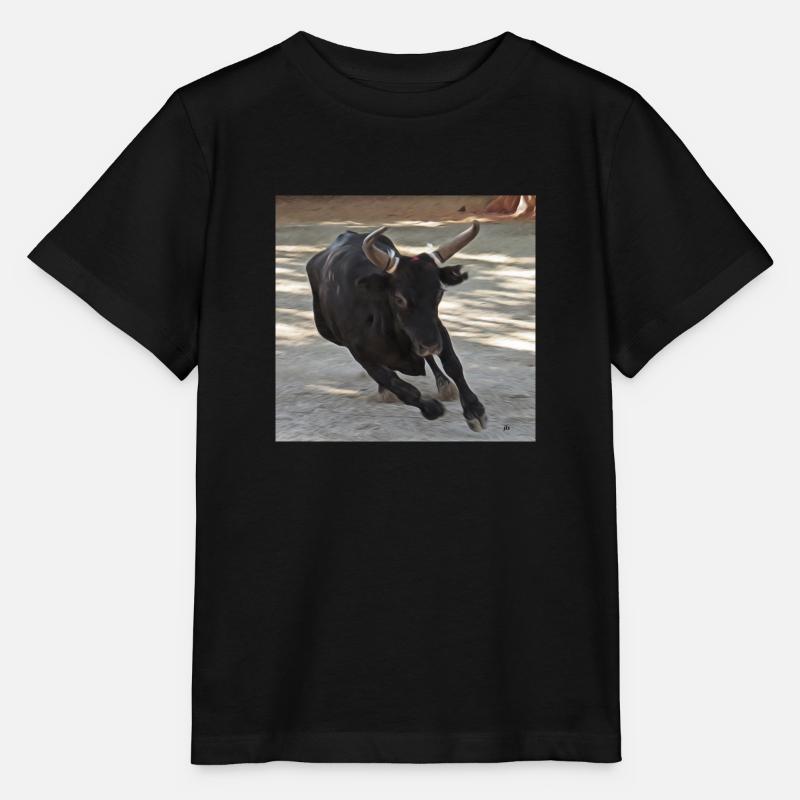 TAUREAU CAMARGUE - T-shirt bio MINI CREATOR Stanley/Stella Enfant - noir
