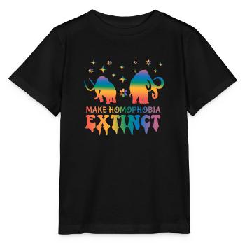 Make Homophobia Extinct - Stanley/Stella MINI CREATOR Kids’ T-Shirt - black - Front - Mikhail (115cm)