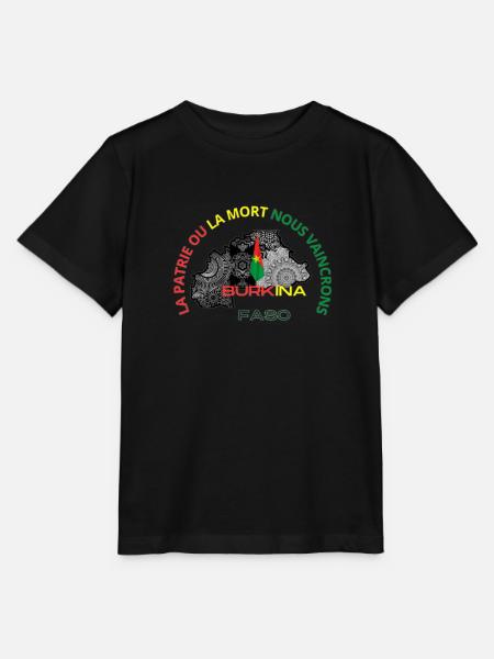 burkina - T-shirt bio MINI CREATOR Stanley/Stella Enfant - noir