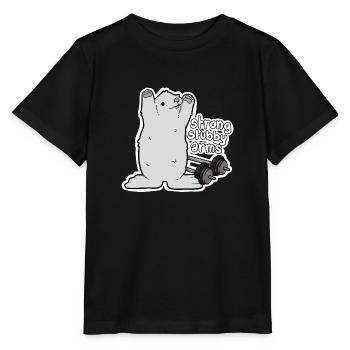 Tazz Talk | kräftige Stummelarme VINTAGE - Stanley/Stella Kinder T-Shirt MINI CREATOR  - Schwarz - Vorne - Mikhail (115cm)