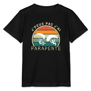 Ich kann nicht Gleitschirm Gleitschirm T-Shirt - Stanley/Stella Kinder T-Shirt MINI CREATOR  - Schwarz - Vorne - Mikhail (115cm)