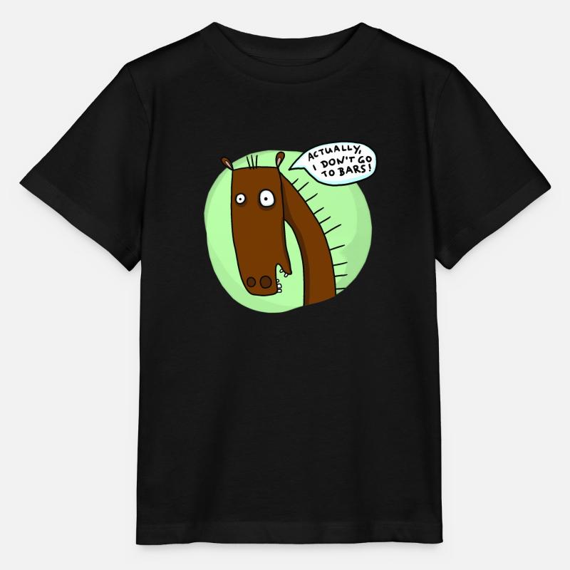 Je ne vais pas dans les bars - T-shirt bio MINI CREATOR Stanley/Stella Enfant - noir