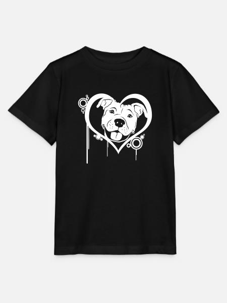 Staffordshire im Herz - Stanley/Stella Kinder T-Shirt MINI CREATOR - Schwarz
