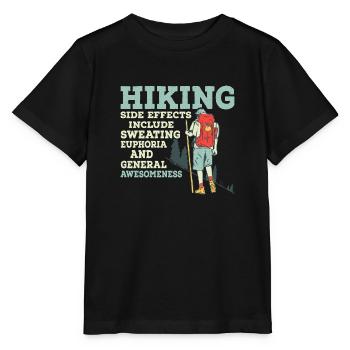Les effets secondaires de la randonnée comprennent la transpiration de la randonnée en montagne - T-shirt bio MINI CREATOR Stanley/Stella Enfant - noir - Devant - Mikhail (115cm)
