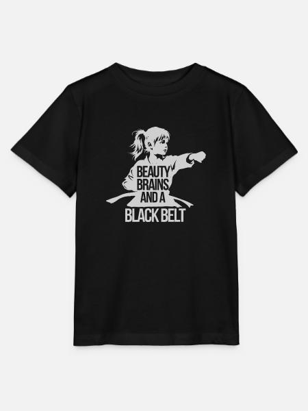 Schwarzgurt und Selbstbewusstsein - Stanley/Stella Kinder T-Shirt MINI CREATOR  - Schwarz