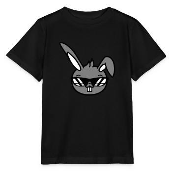 Hase Sonnenbrille Cool Hasenzähne Kaninchen Lustig - Stanley/Stella Kinder T-Shirt MINI CREATOR  - Schwarz - Vorne - Mikhail (115cm)