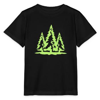 3 baeume weiss gruen weihnachtsbaum weihnachten ni - Stanley/Stella Kinder T-Shirt MINI CREATOR  - Schwarz - Vorne - Mikhail (115cm)