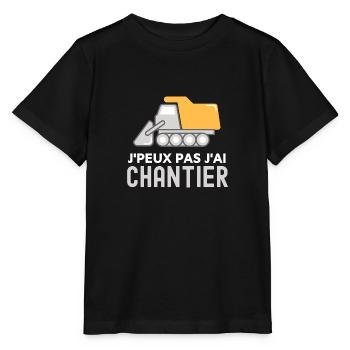 Chantier - T-shirt bio MINI CREATOR Stanley/Stella Enfant - noir - Devant - Mikhail (115cm)