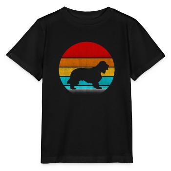 cocker épagneul - T-shirt bio MINI CREATOR Stanley/Stella Enfant - noir - Devant - Mikhail (115cm)