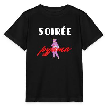 SOIRÉE PYJAMA - T-shirt bio MINI CREATOR Stanley/Stella Enfant - noir - Devant - Mikhail (115cm)