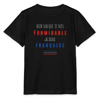 un mec pas chiant n est pas un vrai mec 40 - T-shirt bio MINI CREATOR Stanley/Stella Enfant - noir - Devant - Mikhail (115cm)