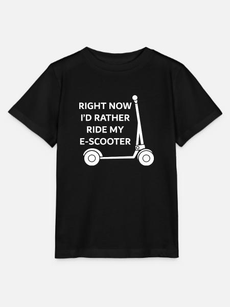 E-Scooter E-Roller Scooter - Stanley/Stella Kinder T-Shirt MINI CREATOR  - Schwarz