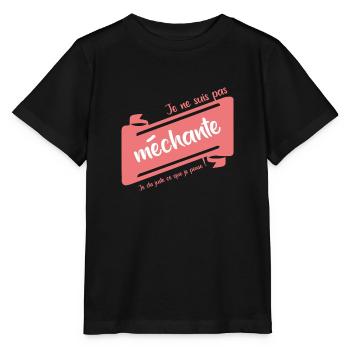Je ne suis pas méchante ! - T-shirt bio MINI CREATOR Stanley/Stella Enfant - noir - Devant - Mikhail (115cm)