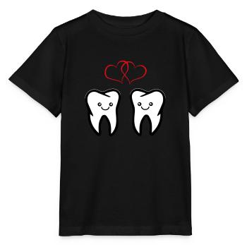 Dents amoureuses - T-shirt bio MINI CREATOR Stanley/Stella Enfant - noir - Devant - Mikhail (115cm)